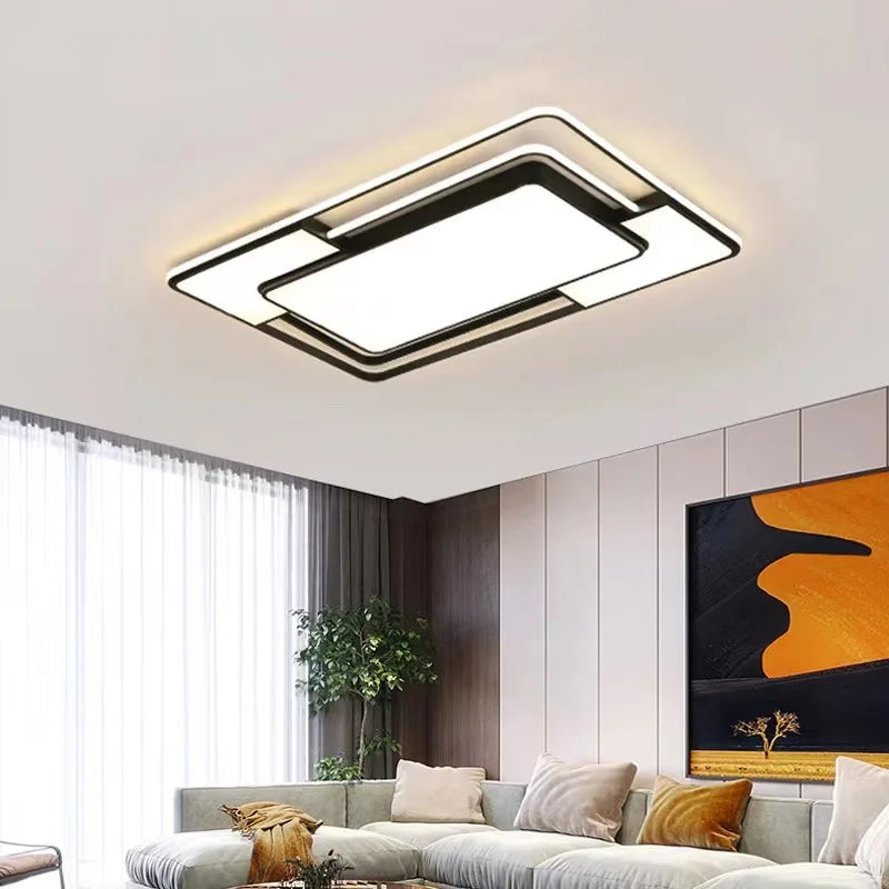 Stylish Square LED Chandelier for Living Room, Dining & Bedroom