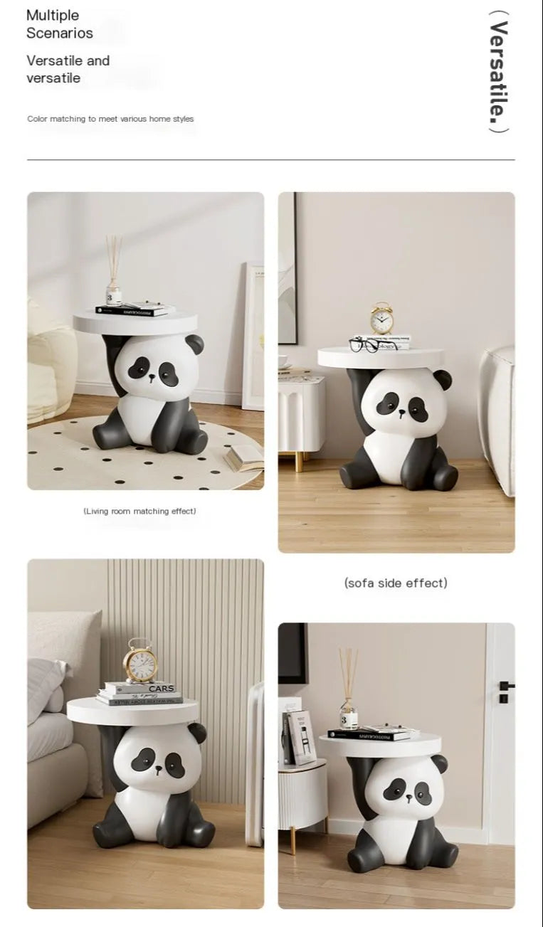 Resin Panda Design Living Room Side Table