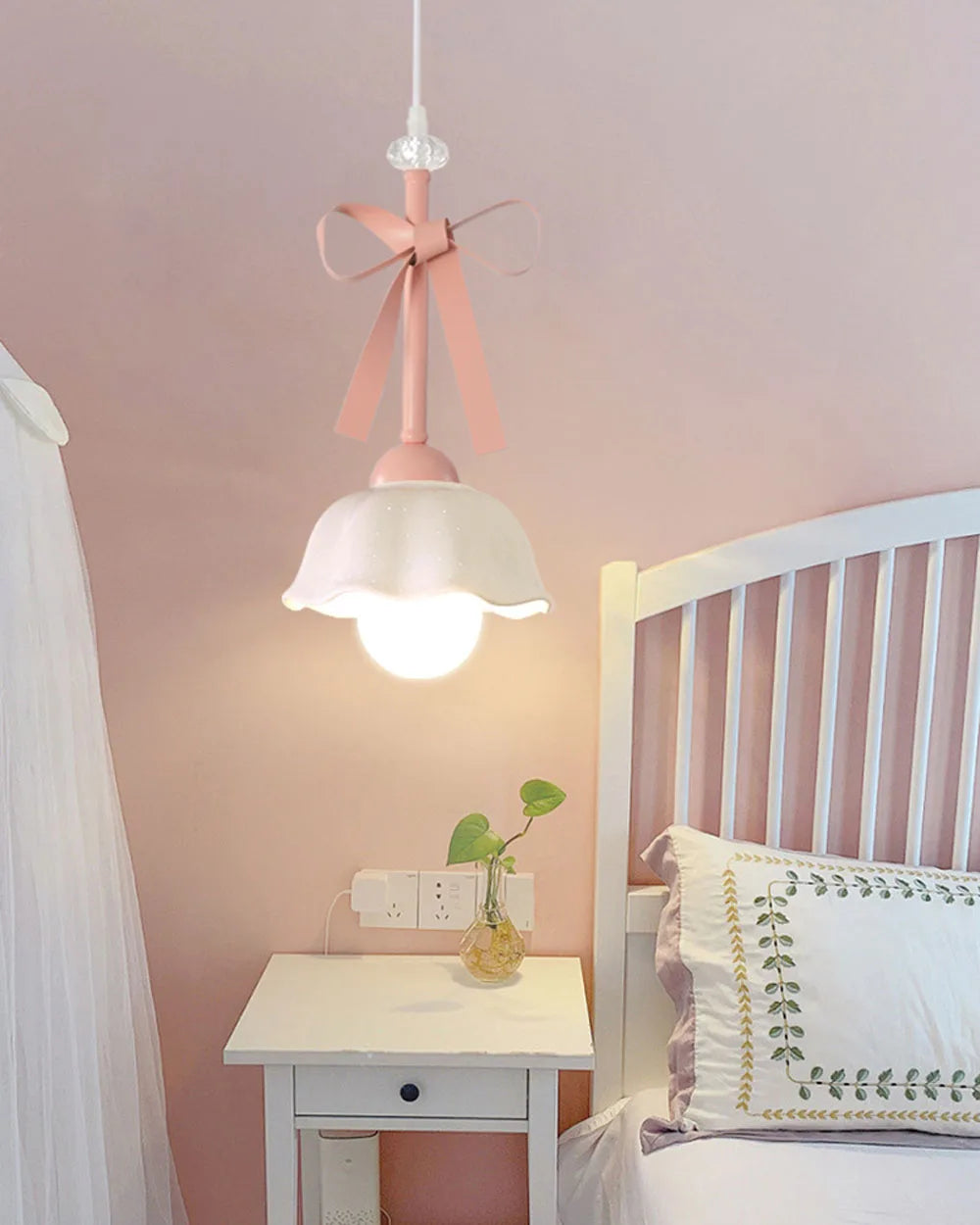 Soft & Stylish LED Chandelier for Girls’ Room Decor