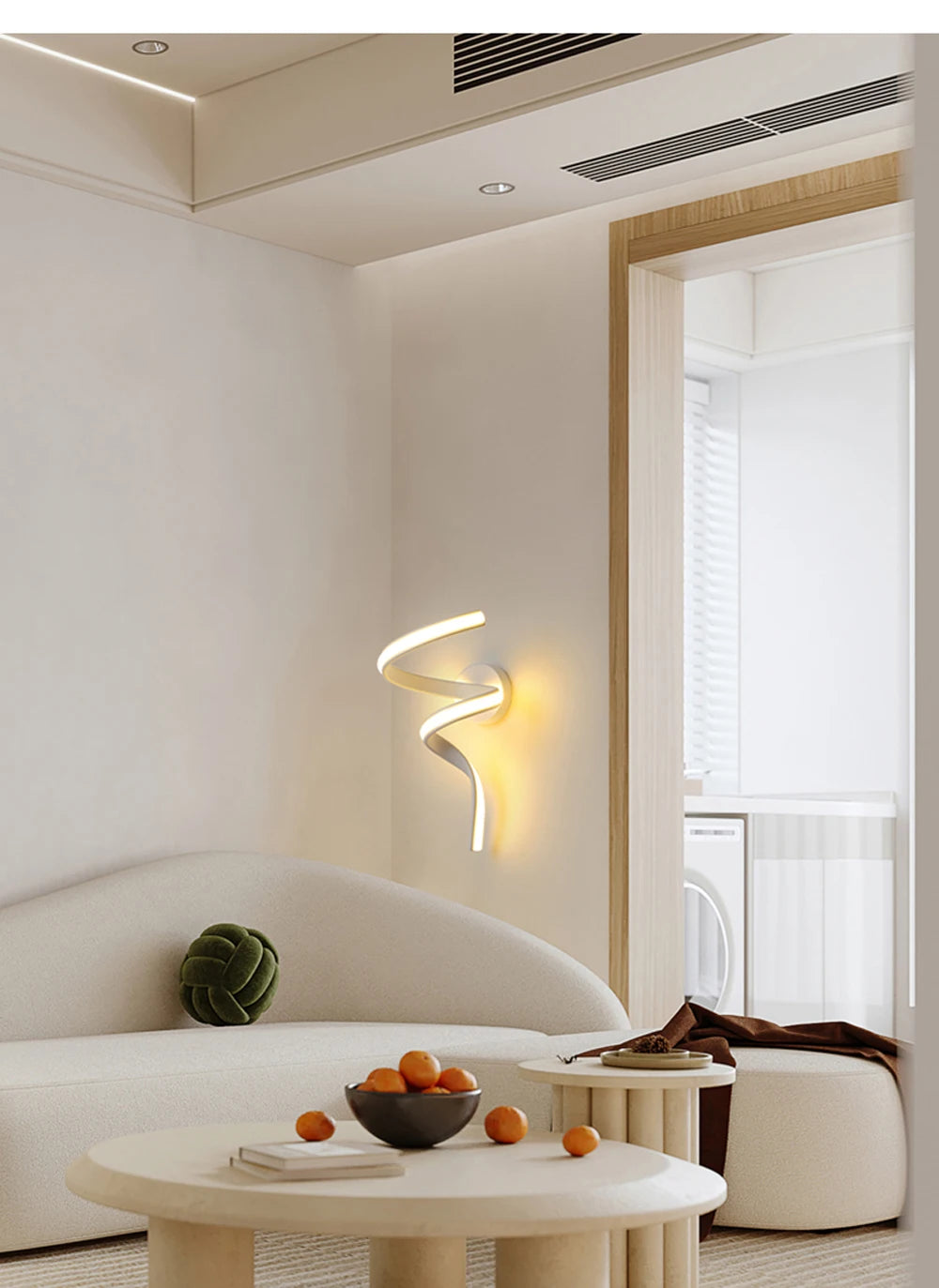 Spiral LED Wall Lamp For Your Bedroom & Hallway with This LED Wall Sconce