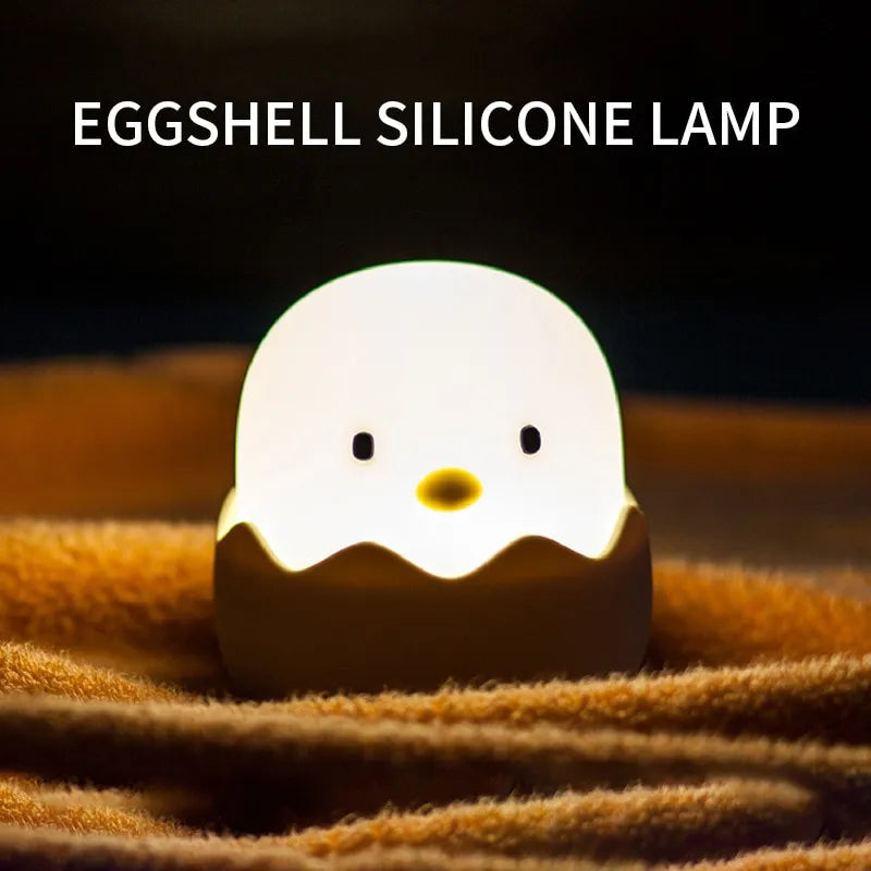 Eggshell Chicken Silicone Pat Lamp USB Night Light