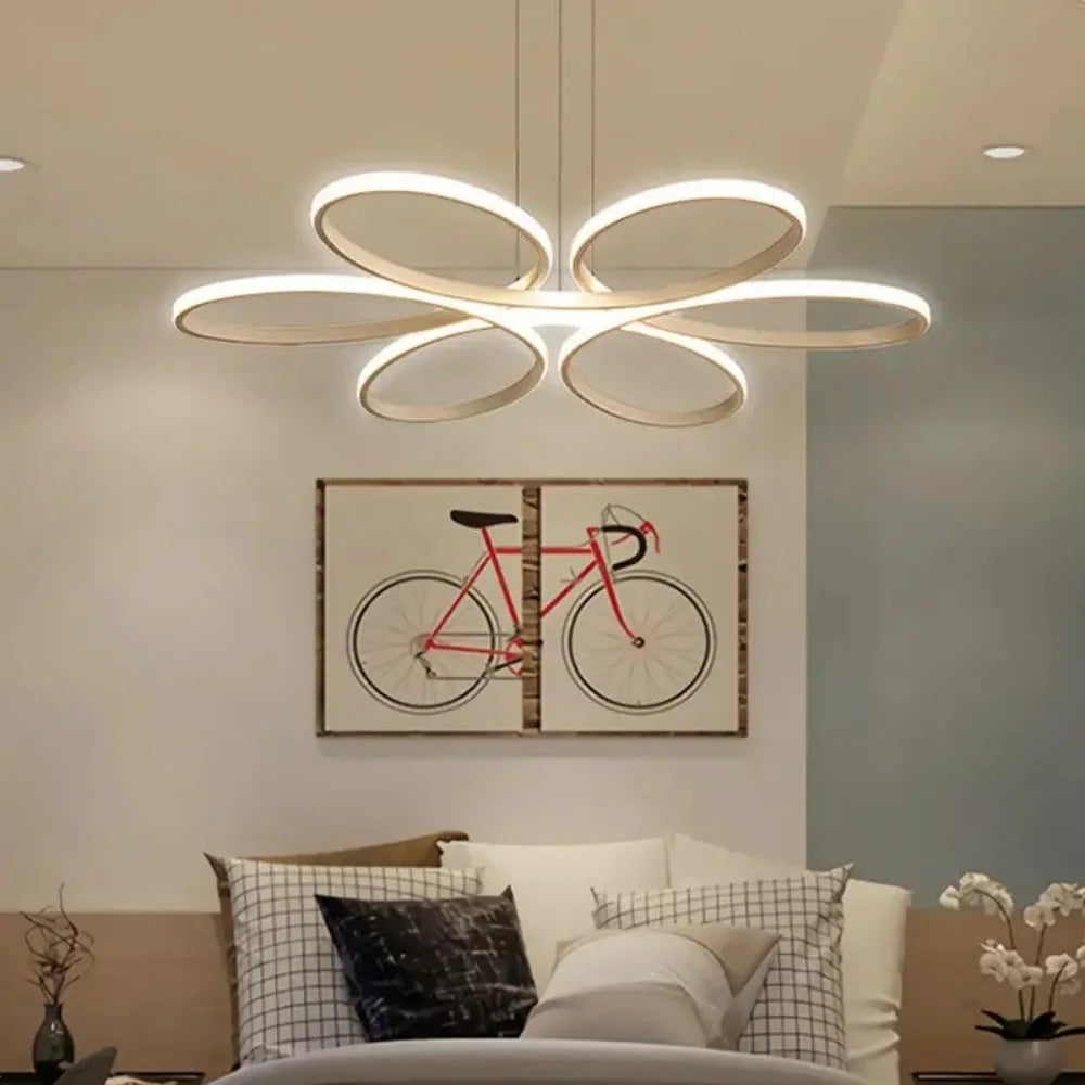 Sleek & Contemporary LED Chandelier for Living Room & Bedroom