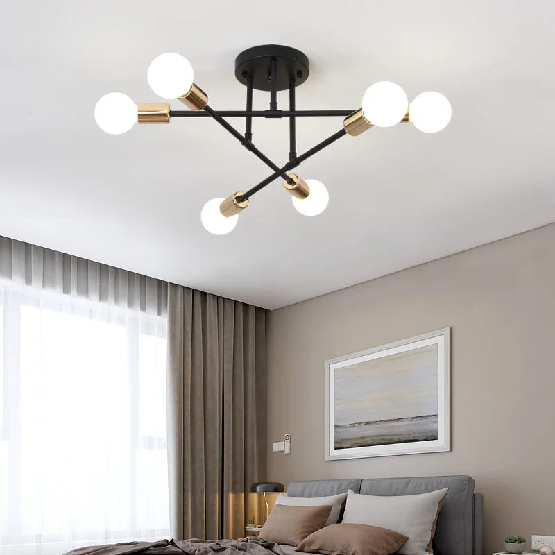 6 Heads LED Ceiling Light Perfect for Any Home or Office