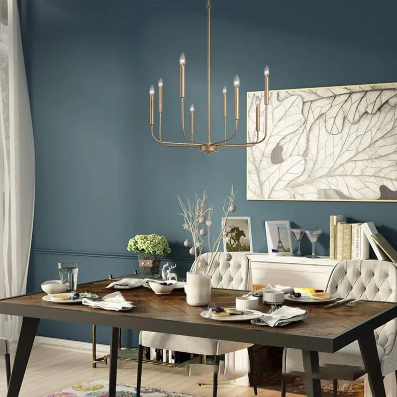 Elegant Iron Art Chandelier Perfect LED Pendant Lamp for Home Décor