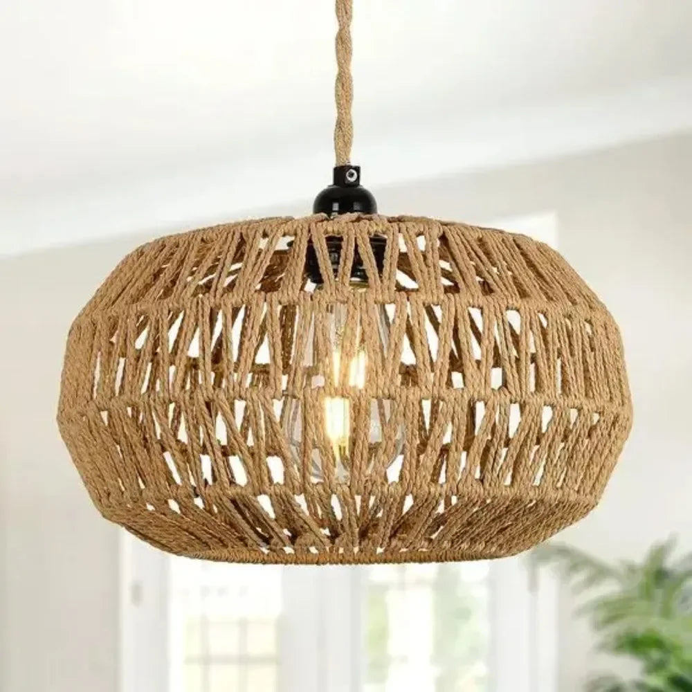 Wooden Lantern Chandelier Retro Ceiling Light for Your Home