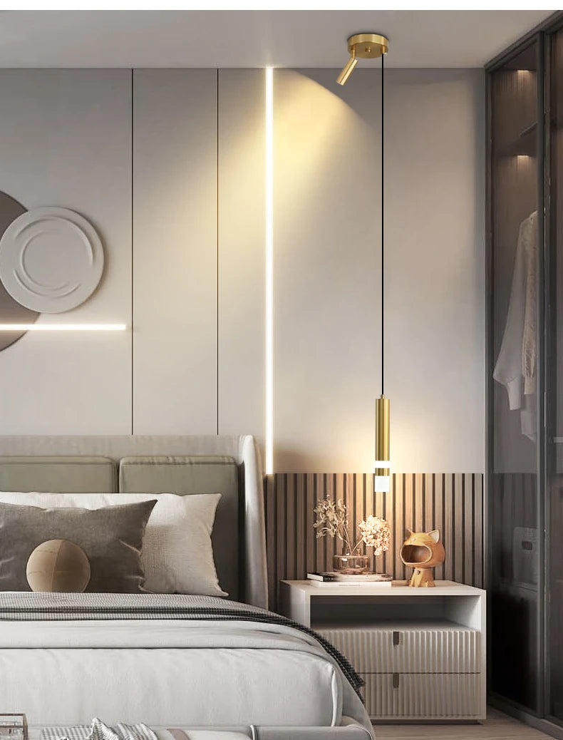 Double Spotlight Pendant Light Perfect for Bedroom, Bedside & Living Room