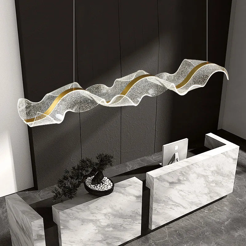 Long Wave LED Pendant Light for Bars, Offices & Living Rooms