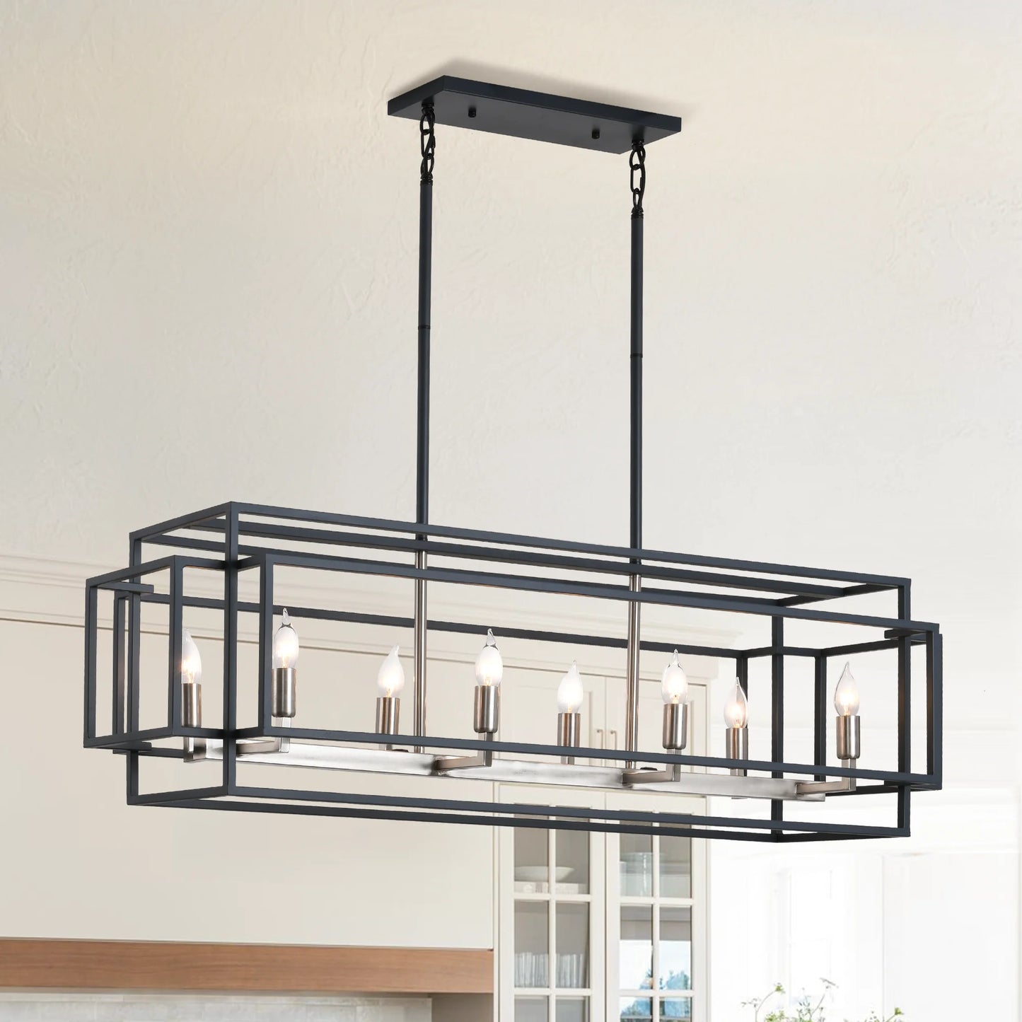 Vintage-Style Industrial Chandelier – Perfect Pendant Lamp for Dining & Kitchen Islands