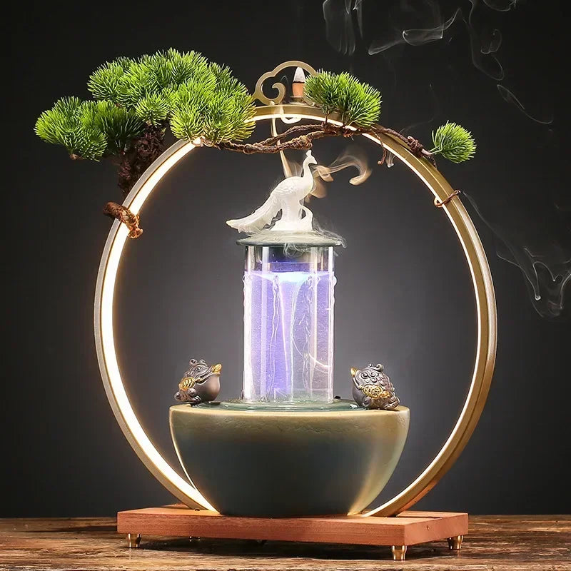 Flowing Water Ornament for Prosperity & Luck