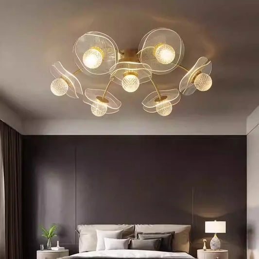 Full Copper LED Chandelier for a Timeless Look for Villas & Living Rooms