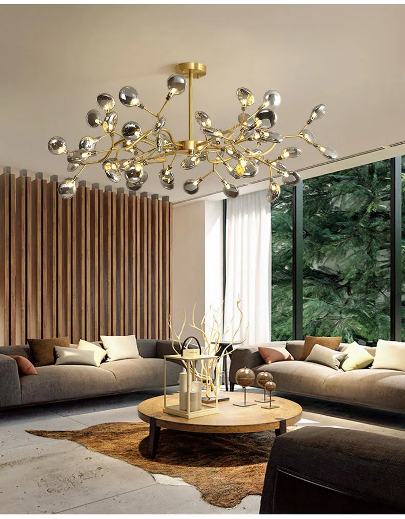 Dandelion Leaves Chandelier Nature-Inspired Lighting for a Stunning Home Decor Update