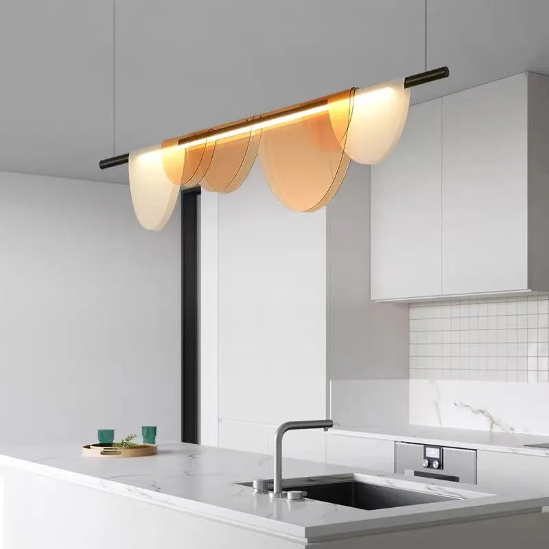 Nordic Lustre Color Strip Light – Elegant Bar Counter & Dining Room Lighting