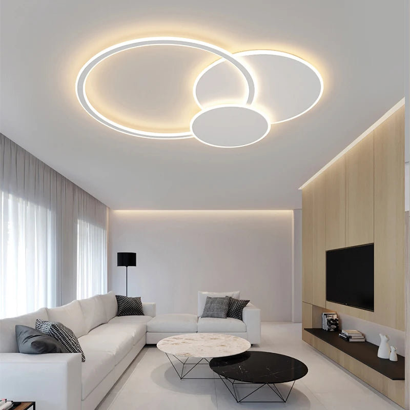 Smart Ring Ceiling Lamp Perfect for Living Room, Bedroom, Kitchen & More