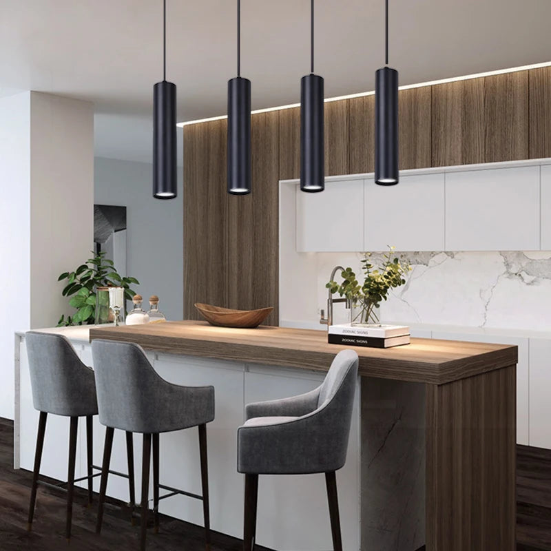Sleek Hanging Tube Chandelier Perfect Home Décor Upgrade