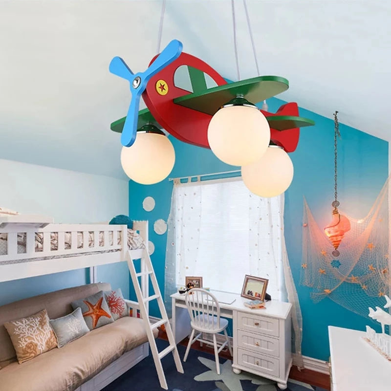 Adorable Aircraft Pendant Lamp Perfect for Boys' Bedrooms & Nurseries