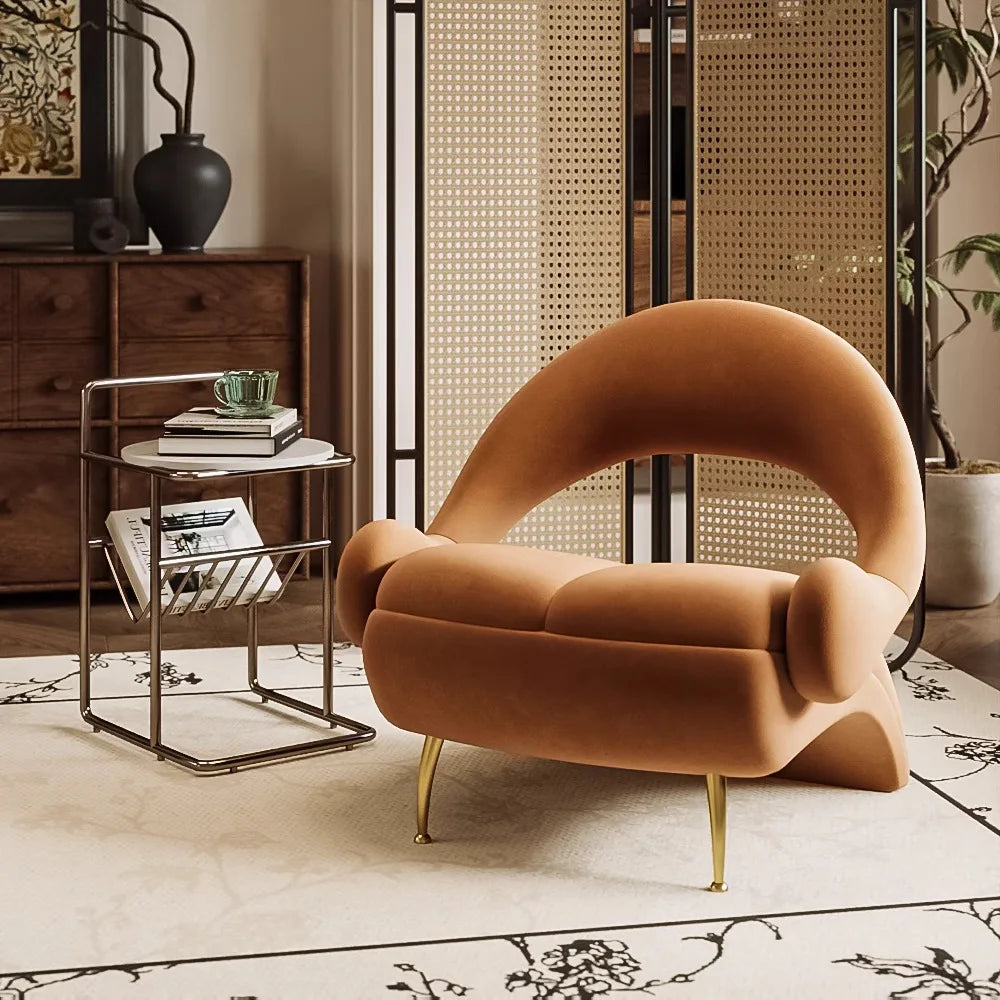 Portable Solid Wood Sofa Chair – Unique Designer Armchair for Any Space