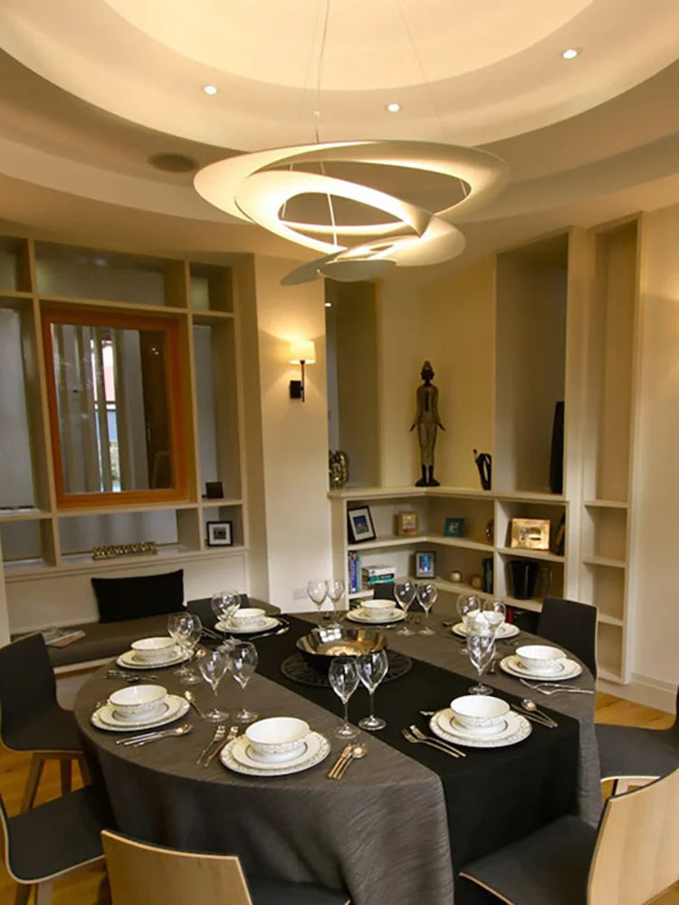 Stylish Aluminum Chandelier for Living Rooms