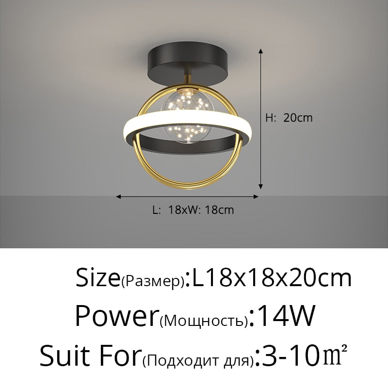 Modern Minimalist LED Ceiling Chandelier for Living Room, Bedroom, or Dining Room