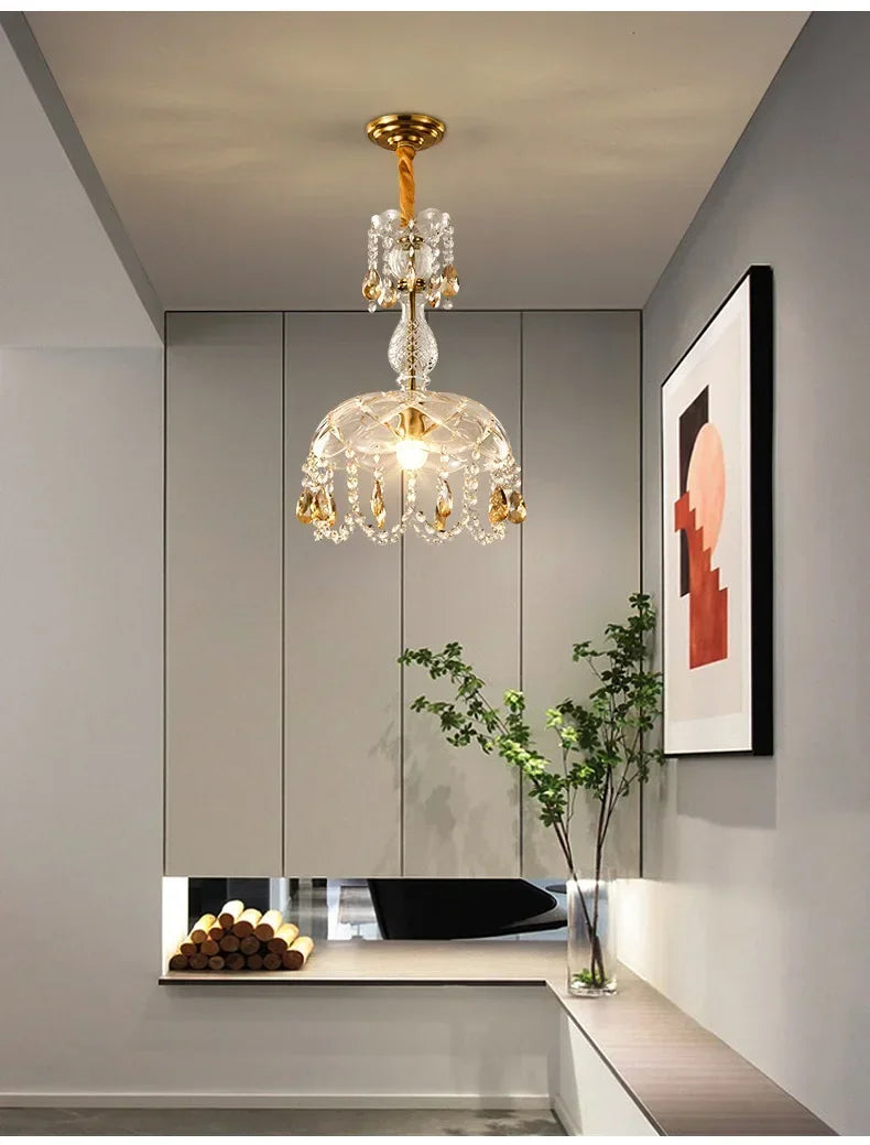 Luxury Crystal Ceiling Lamps Shine Bright in Your Bedroom & Dining Room with LED Elegance