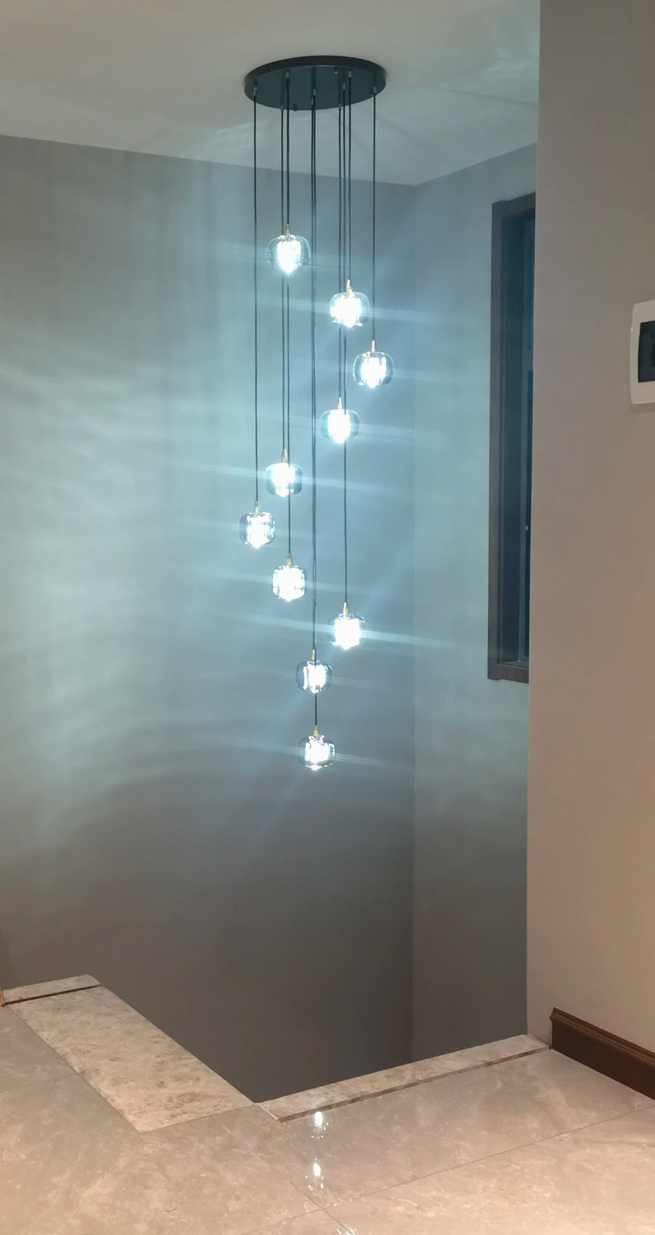 Luxury Loft Ceiling Chandelier Crystal LED Lighting for Living Room, Bedroom, Staircase, and Dining Spaces