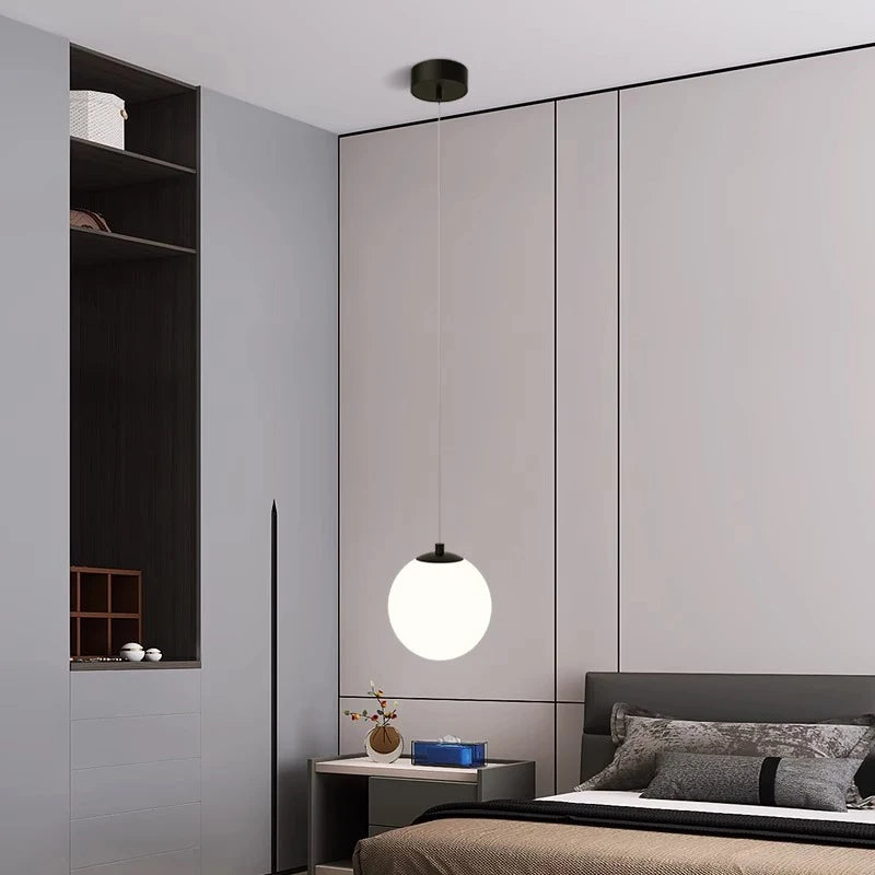 Long Glass Ball Chandelier for Dining Tables & More