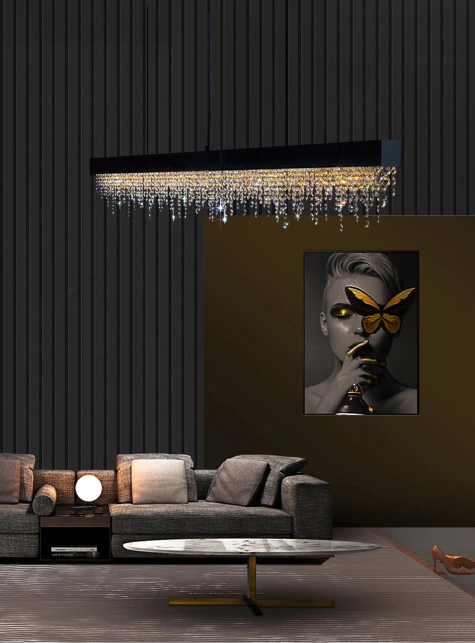 LED Crystal Chandeliers for Modern Dining & Kitchen Interiors