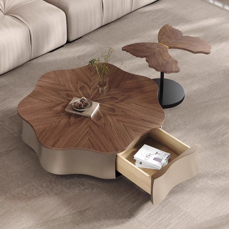 Luxury Aesthetic Tea Table – Space-Saving Furniture for Modern Home Décor