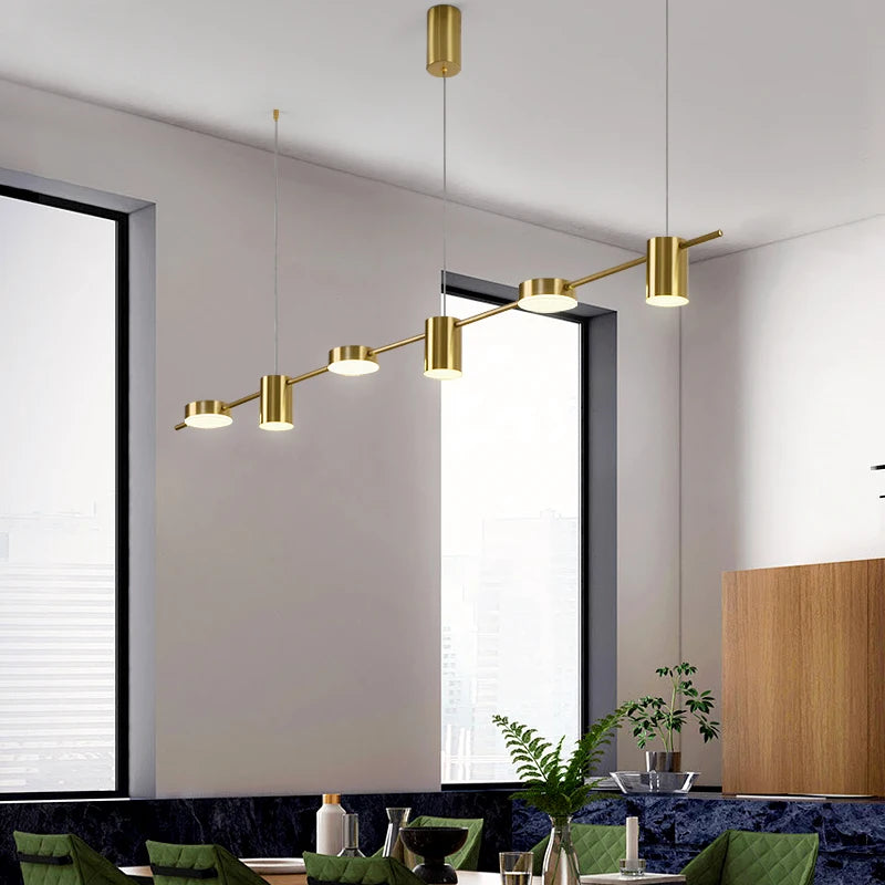Sleek & Artistic Iron Art Chandelier for Dining & Study Rooms
