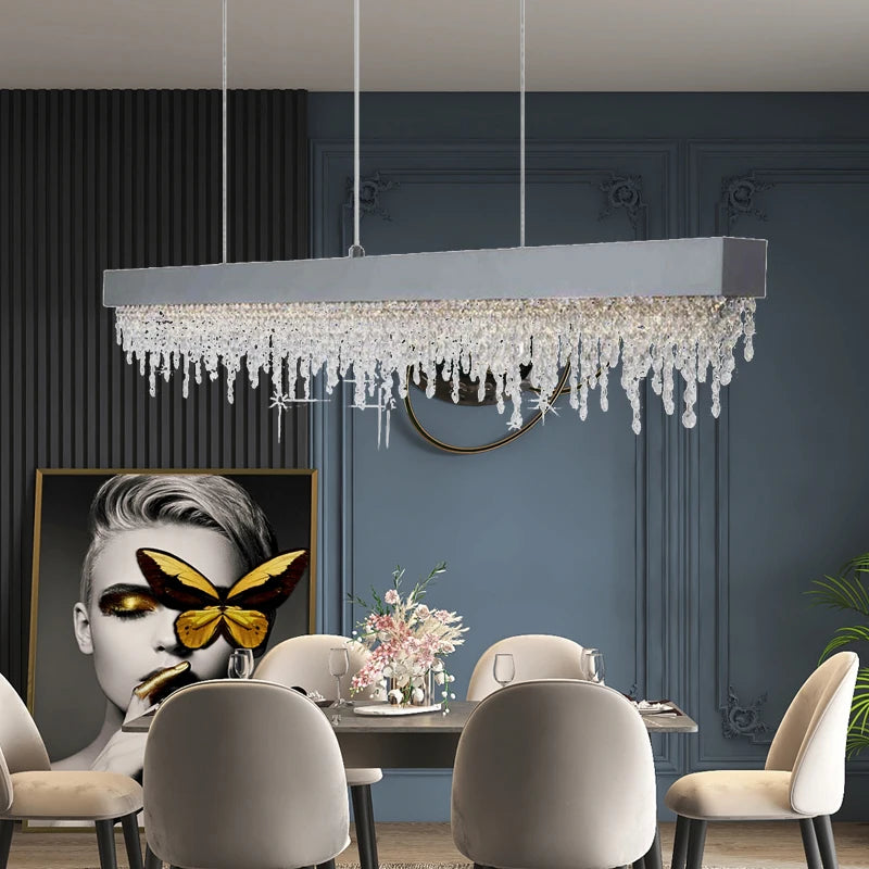 LED Crystal Chandeliers for Modern Dining & Kitchen Interiors