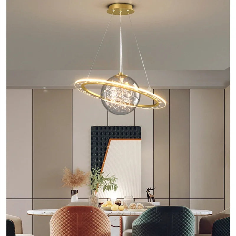 Stylish Planet Chandelier Unique Hanging Light for Any Space