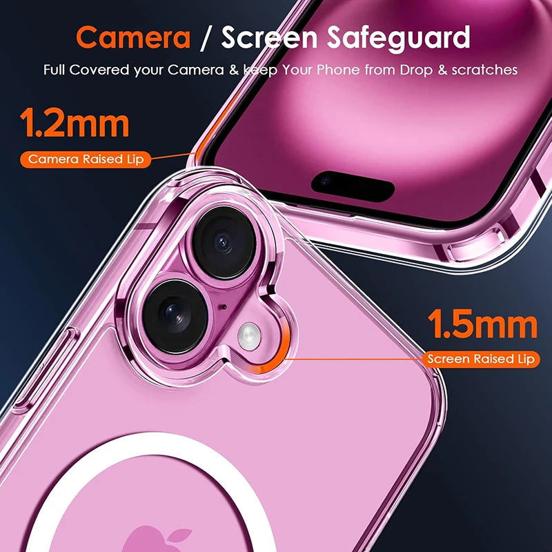 Premium MagSafe Magnetic Case for iPhone 16 Pro Max, Plus – Hybrid Protection