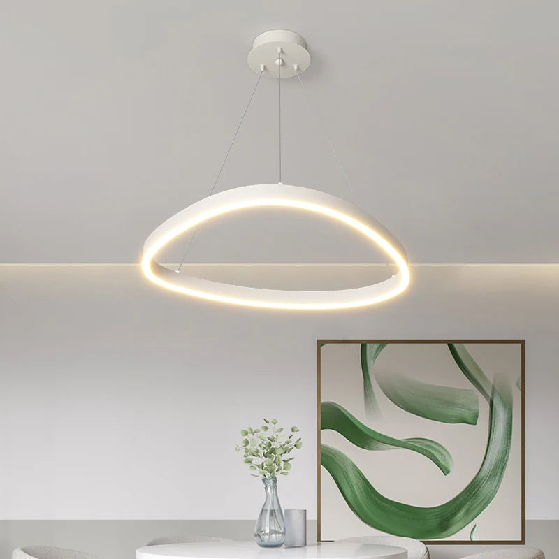 Stylish LED Ring Chandelier Pendant for Bedroom & Living Room