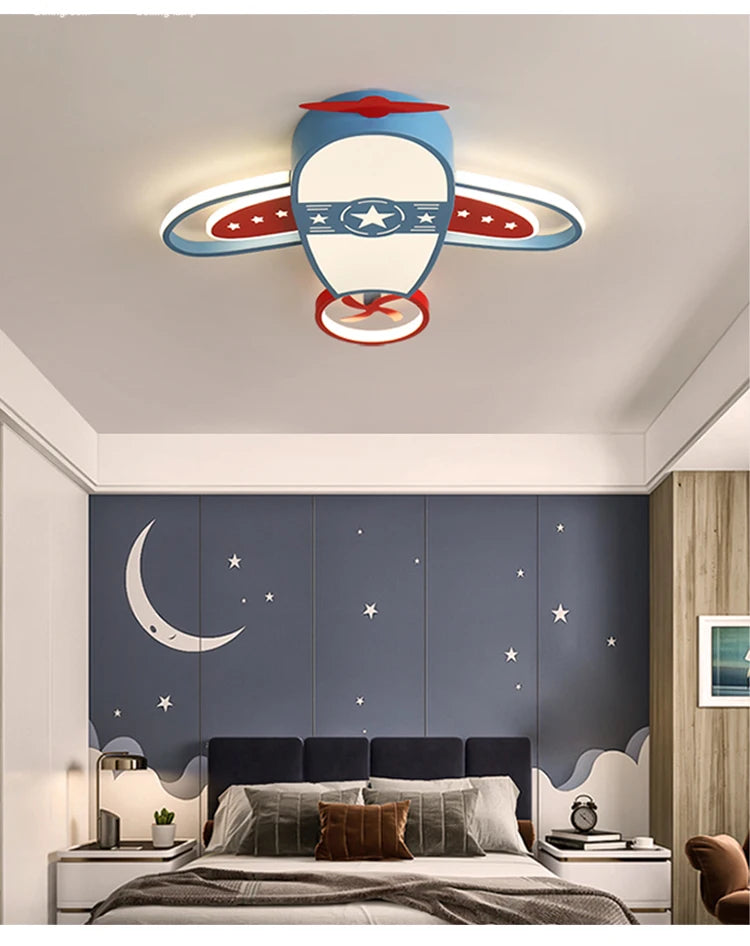Stylish & Fun Airplane LED Chandelier for Bedrooms & Playrooms