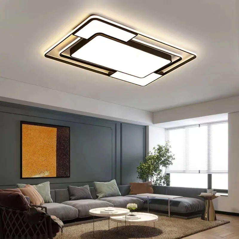 Stylish Square LED Chandelier for Living Room, Dining & Bedroom