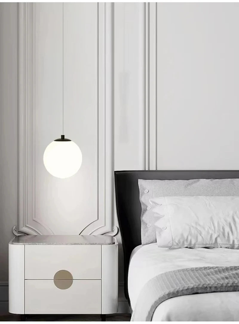 Long Glass Ball Chandelier for Dining Tables & More