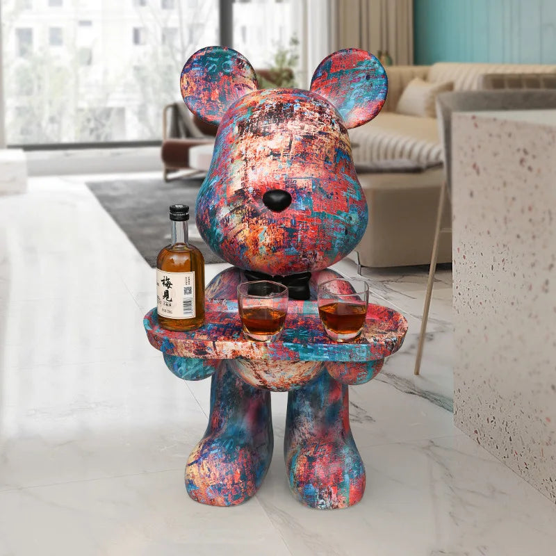 Nordic Bear Minimalistic Coffee Table or Ornaments Table For Home