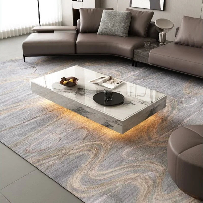 Aesthetic Square Coffee Table with Display Frame – Perfect Japanese-Inspired Home Accent