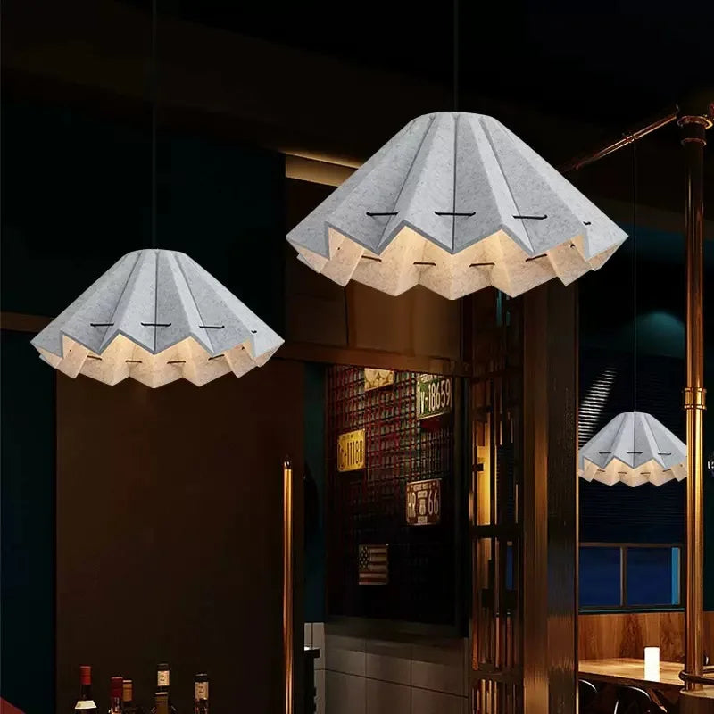 Stylish Danish Designer Felt Chandelier Ideal for Restaurants, Offices & Club Spaces