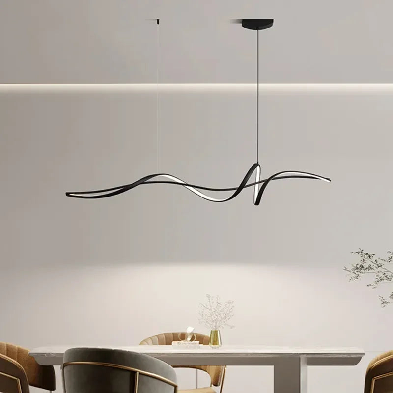 Sleek Nordic LED Pendant Light for Modern Dining & Office Decor