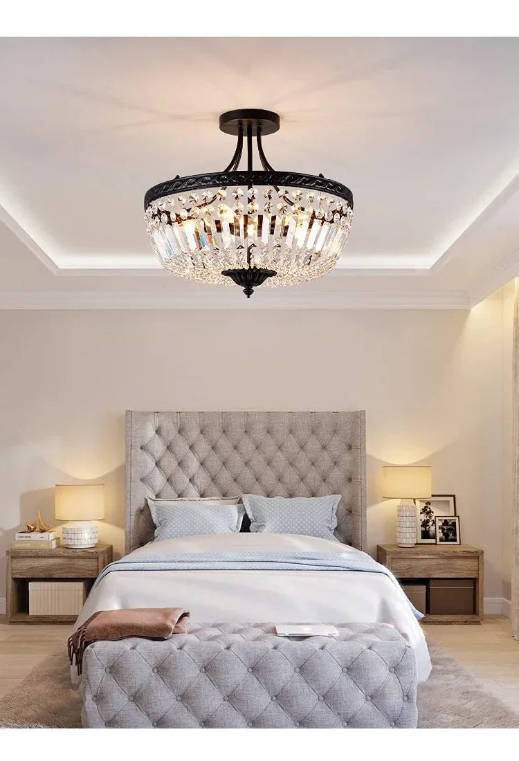 Iron Crystal Lamps Luxury Lighting for Homes & Restaurants