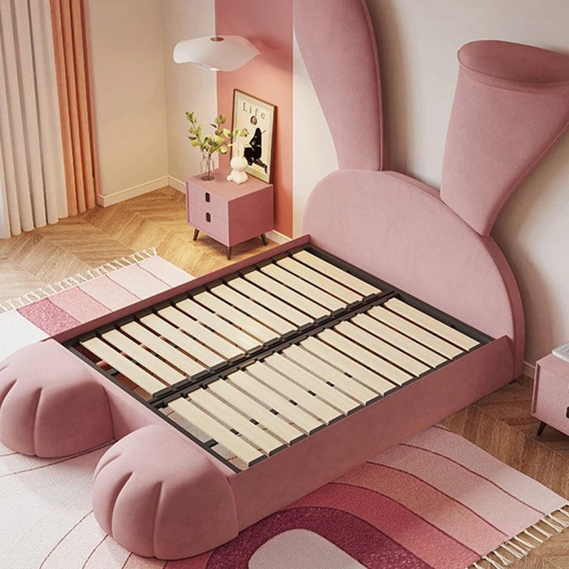Dreamy Rabbit Bed for Girls Soft Flannel & Super Cute Design