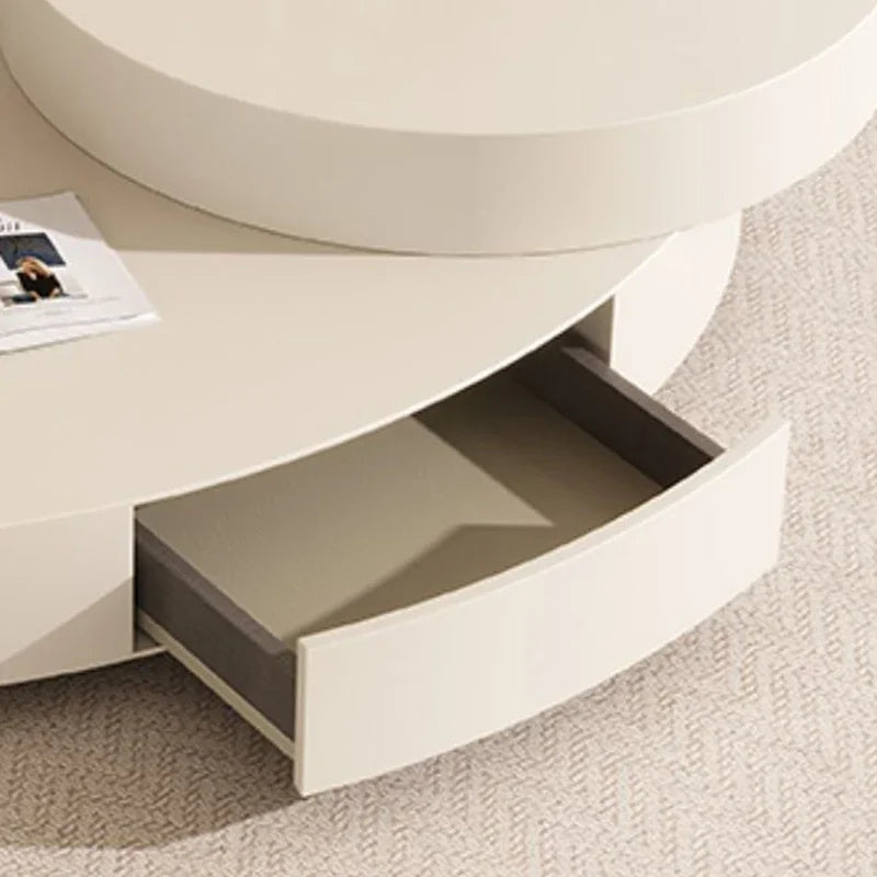 Incredibly Stylish Round Coffee Table Blends Effortlessly into Any Modern Home