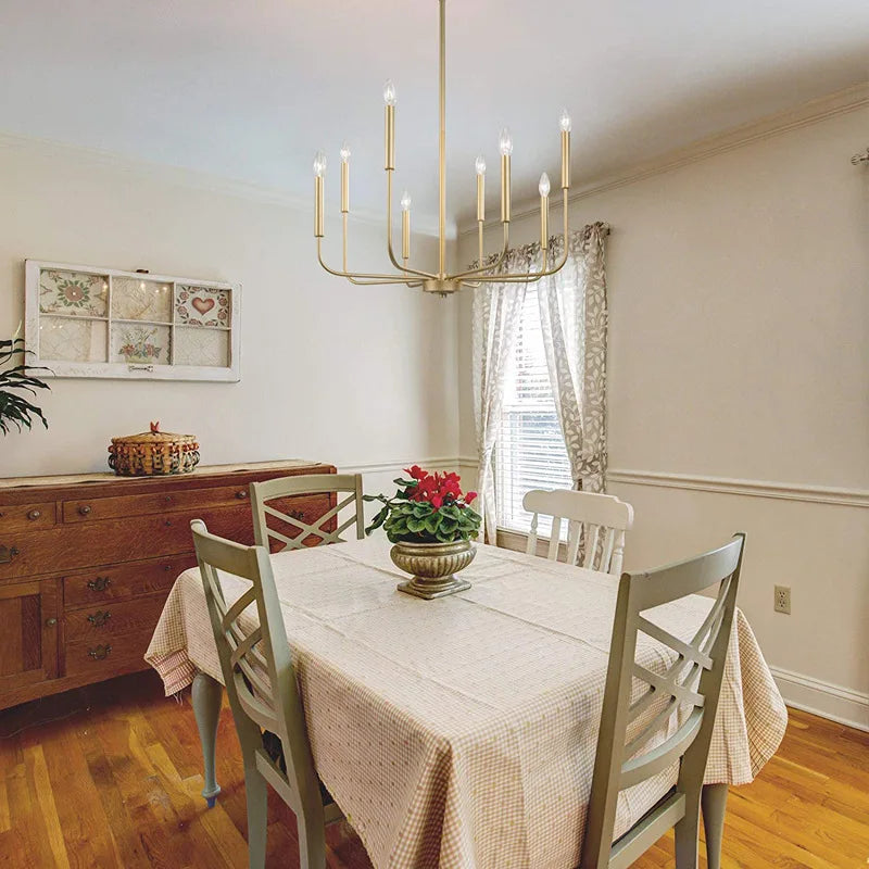 Elegant Iron Art Chandelier Perfect LED Pendant Lamp for Home Décor