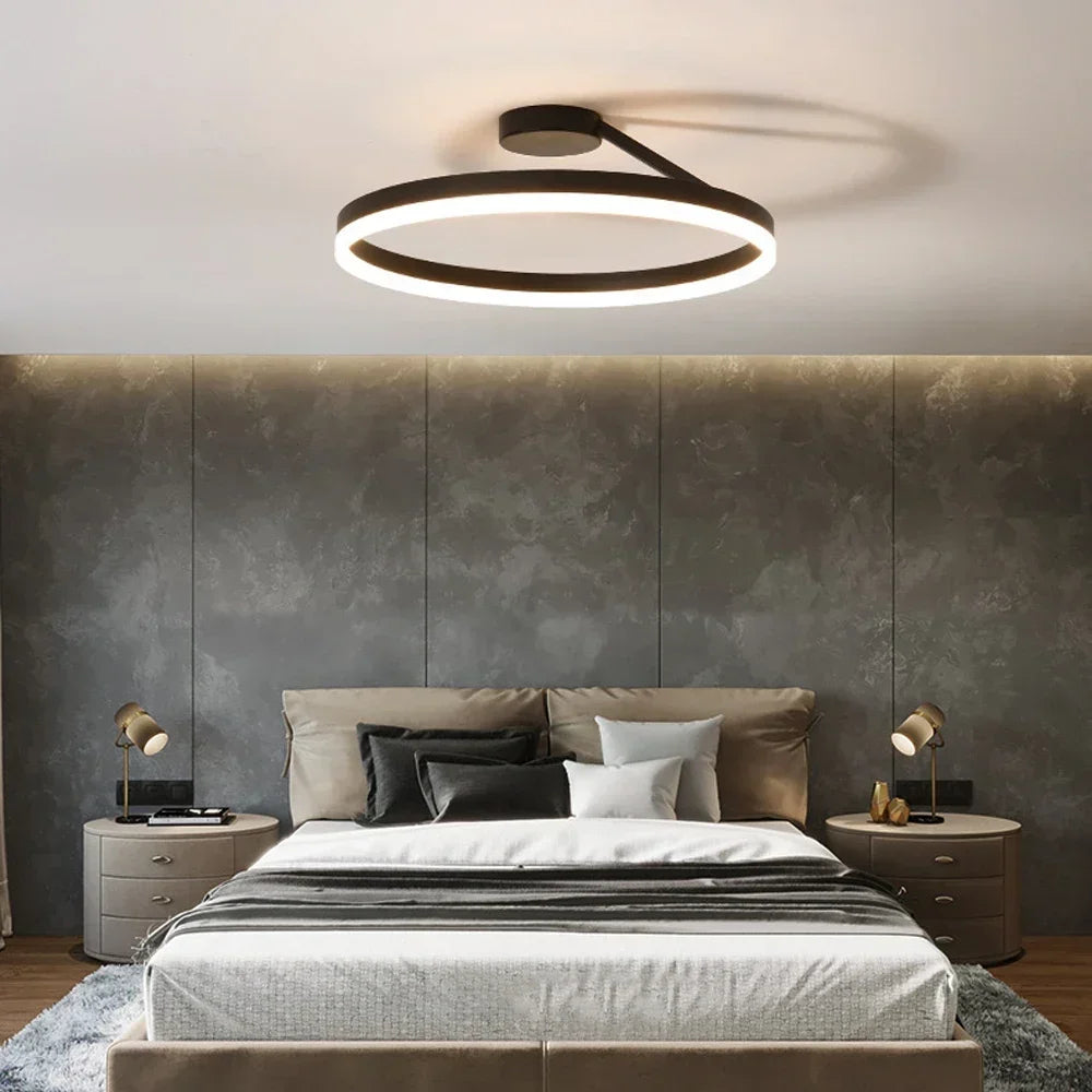 Nordic Ring Ceiling Light for a Stylish Look Warm, Relaxing Light for Any Space