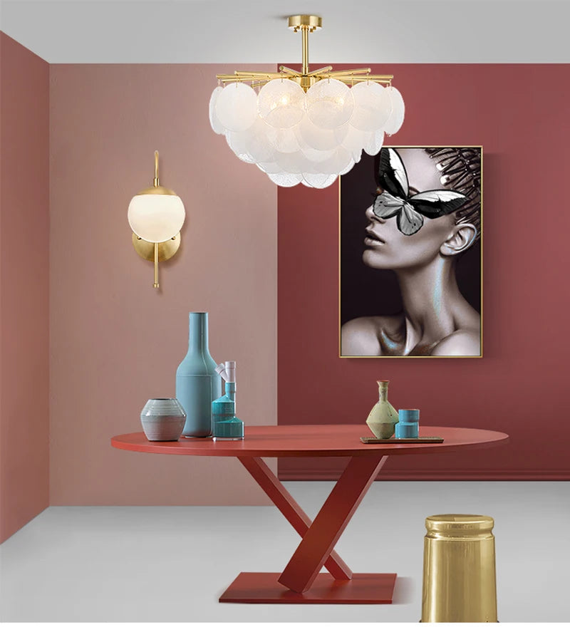 Nordic Iron & Glass Ceiling Light for Any Space