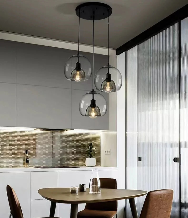 GleamSphere Hanging Light for Your Living Room Ambiance