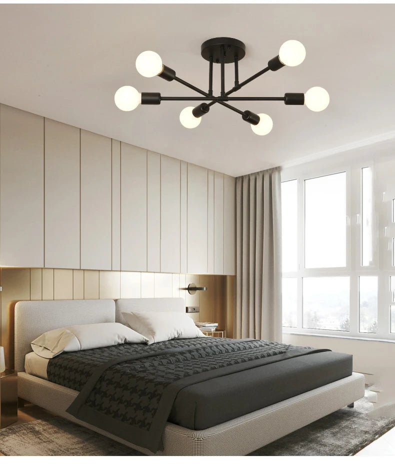 6 Heads LED Ceiling Light Perfect for Any Home or Office