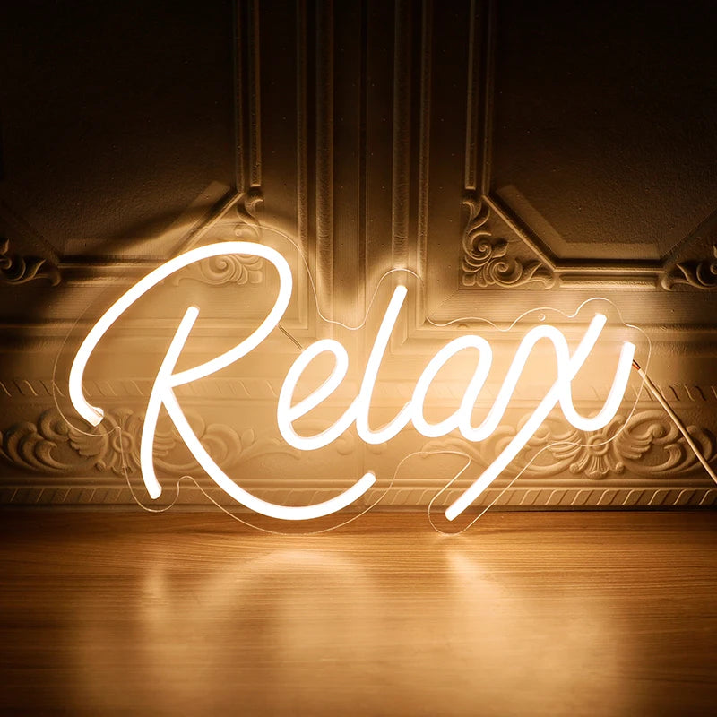Chill Vibes Only: Relax LED Neon Sign for Your Space!