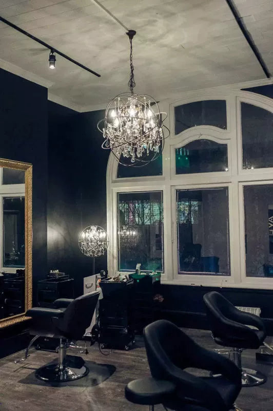 ORB Chandelier & LED Bar Light for Farmhouse Kitchen & Loft Decor