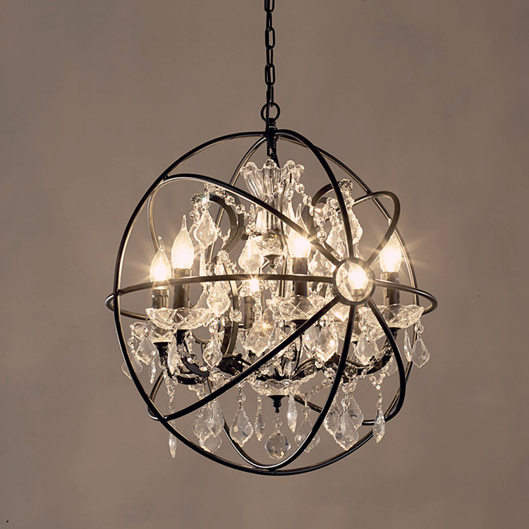 ORB Chandelier & LED Bar Light for Farmhouse Kitchen & Loft Decor